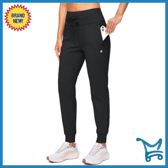 Pants - Fleece Lined High Waist Joggers Thermal Sweatpants Water Resistant Running